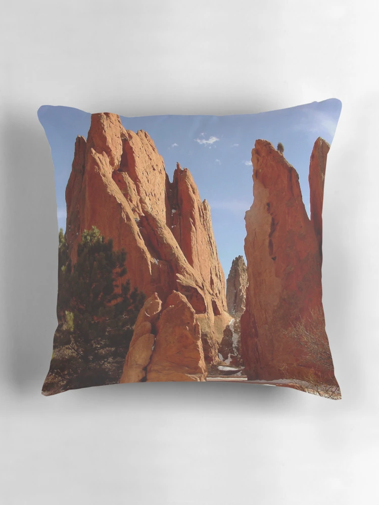 Thumbnail 3 of 4, Pillow, Ghost Rider between Rocks designed and sold by Robert W. Spath II.