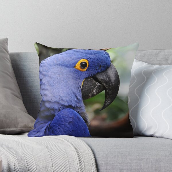 Hyacinth Macaw Throw Pillow