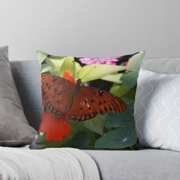 Item preview, Gulf Fritillary on Naturtium designed and sold by Adam Bykowski.