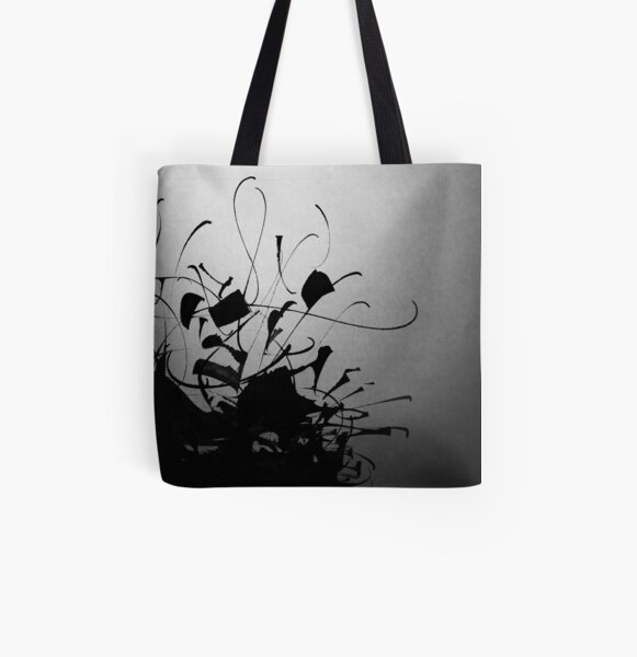 Alphabet calligraphy All Over Print Tote Bag