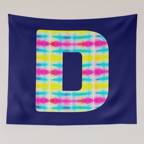 Item preview, Tie Dye Alphabet D (Uppercase letter d), Letter D designed and sold by marosharaf.