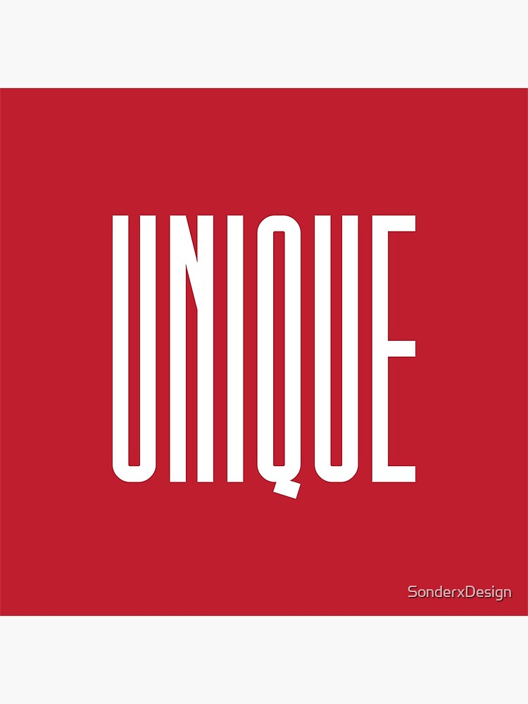 "YOU ARE UNIQUE" Poster for Sale by SonderxDesign Redbubble
