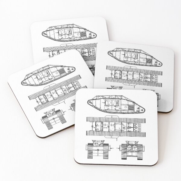 Item preview, Mark V - British WW1 Tank Drawing designed and sold by BERGULATOR.