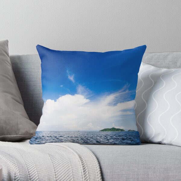 Blue And White Explosion! Throw Pillow