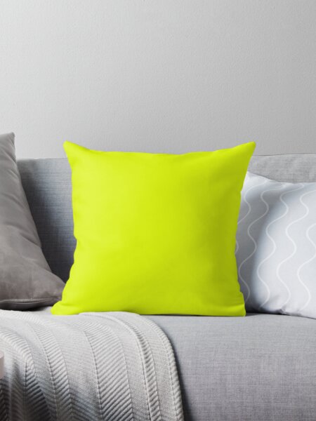 Item preview, PLAIN SOLID YELLOW -  LEMON LIME- BY OZCUSHIONS  designed and sold by ozcushions.