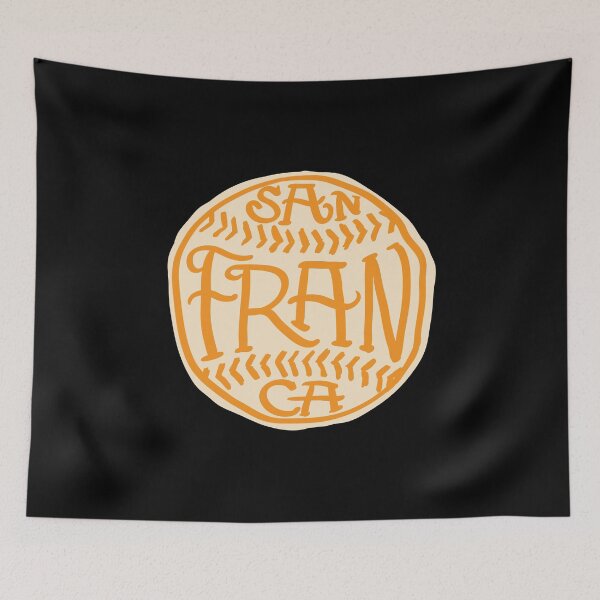 Item preview, Hand Drawn Baseball for San Francisco with custom Lettering designed and sold by thegoodwordsco.