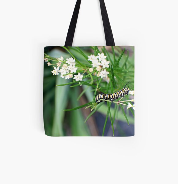 Monarch Caterpillar - 6 All Over Print Tote Bag