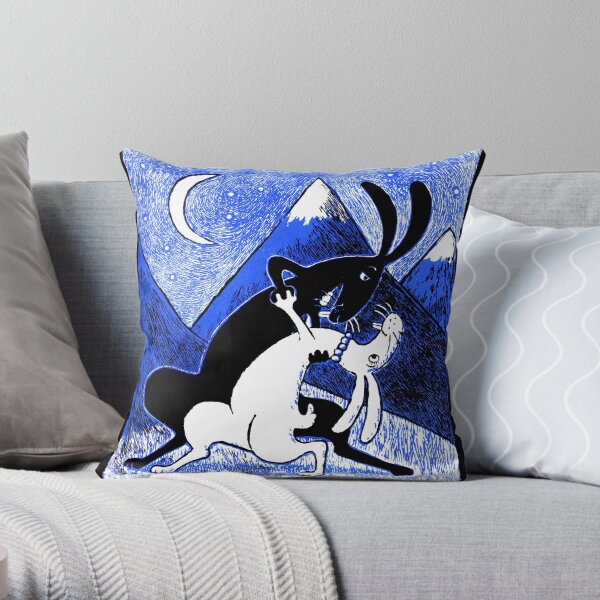 Hot Night on a Cold Mountain Throw Pillow