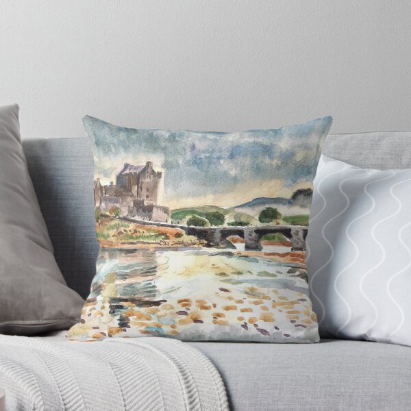 Aperçu de l'œuvre Eilean Donan After Steve Smith photo~Charles Burchfield painting style by Hopebaby. créée et vendue par Hopebaby.