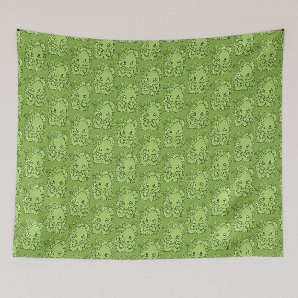 Item preview, Happy Octopus Squid Kraken Cthulhu Sea Creature - Green designed and sold by bignose1977.
