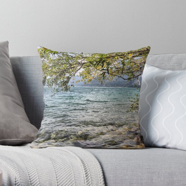Lake Water Throw Pillow