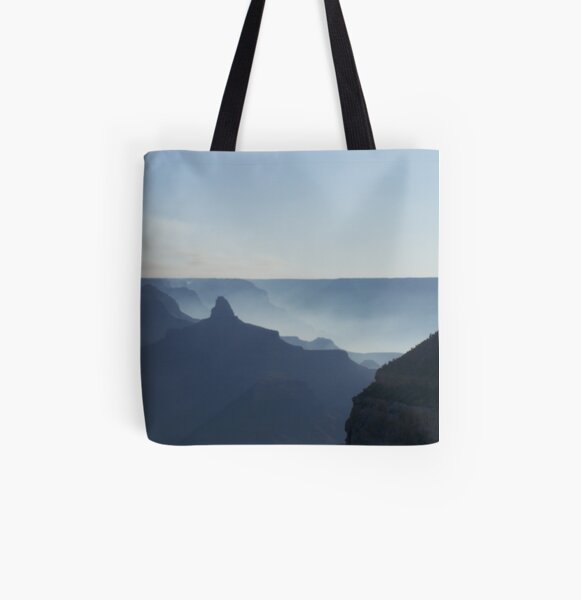 Smoke Filled Canyon All Over Print Tote Bag