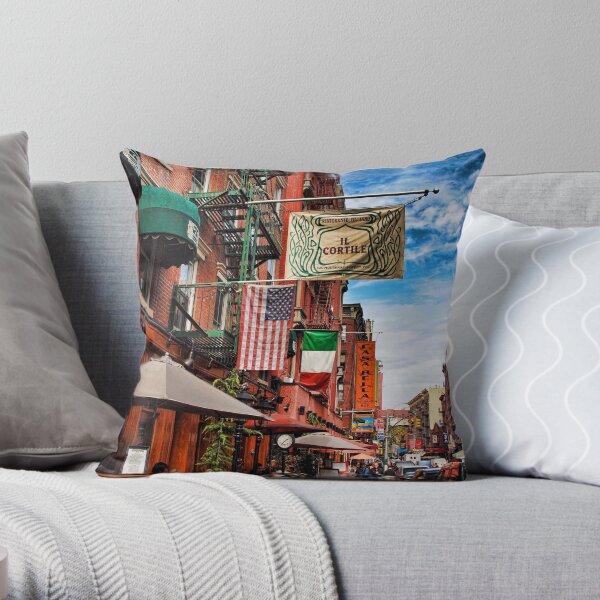 Little Italy, New York Throw Pillow