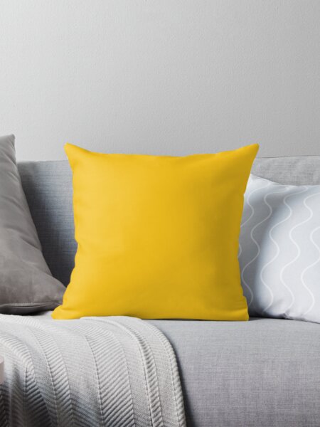 Item preview,  PLAIN SOLID YELLOW -  MIKADO YELLOW - BY OZCUSHIONS  designed and sold by ozcushions.