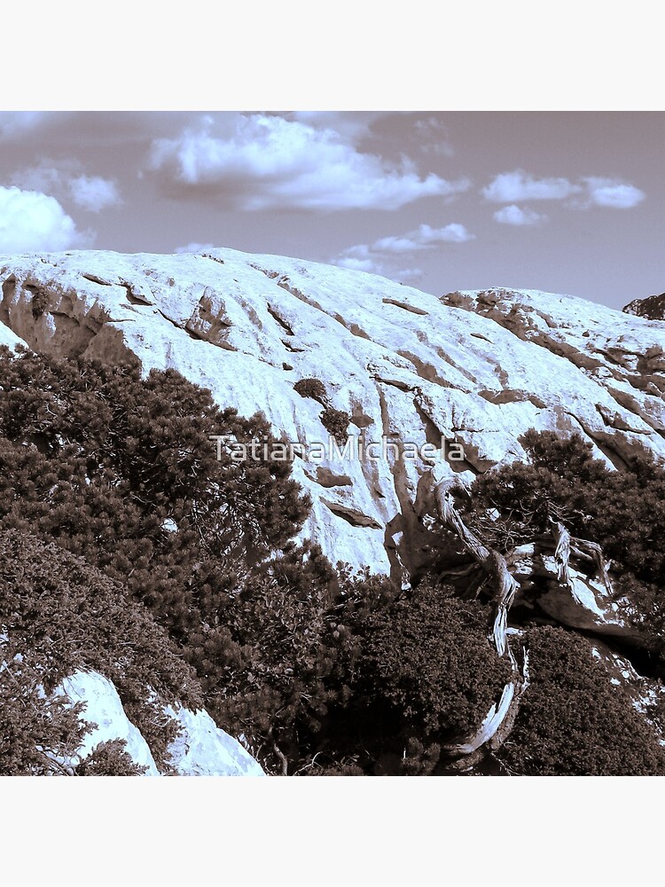 Thumbnail 4 of 4, Pillow, MOUNTAINS in Sepia tone designed and sold by TatianaMichaela.