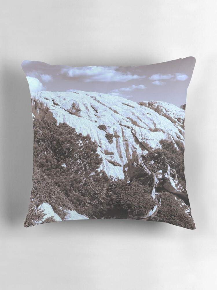 Thumbnail 3 of 4, Pillow, MOUNTAINS in Sepia tone designed and sold by TatianaMichaela.