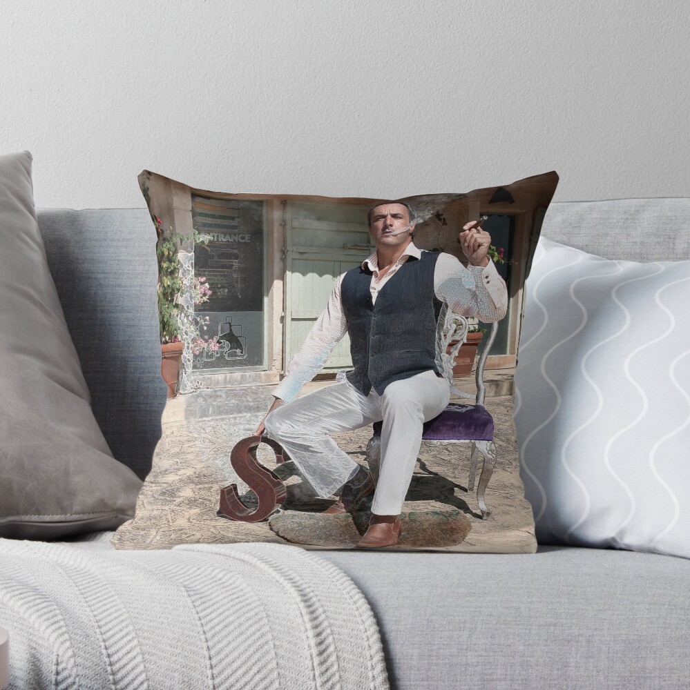 Smoking Signs Throw Pillow