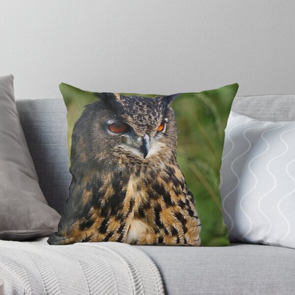 Item preview, Portrait of a Eurasian Eagle Owl designed and sold by Anne-Marie Bokslag.