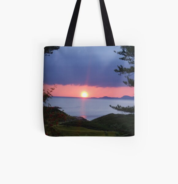 Sunset over Skye All Over Print Tote Bag