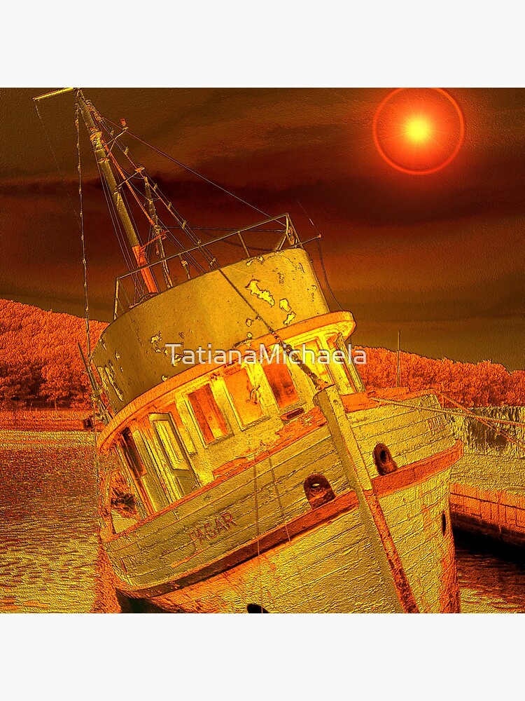 Thumbnail 4 of 4, Pillow, OLD BOAT designed and sold by TatianaMichaela.