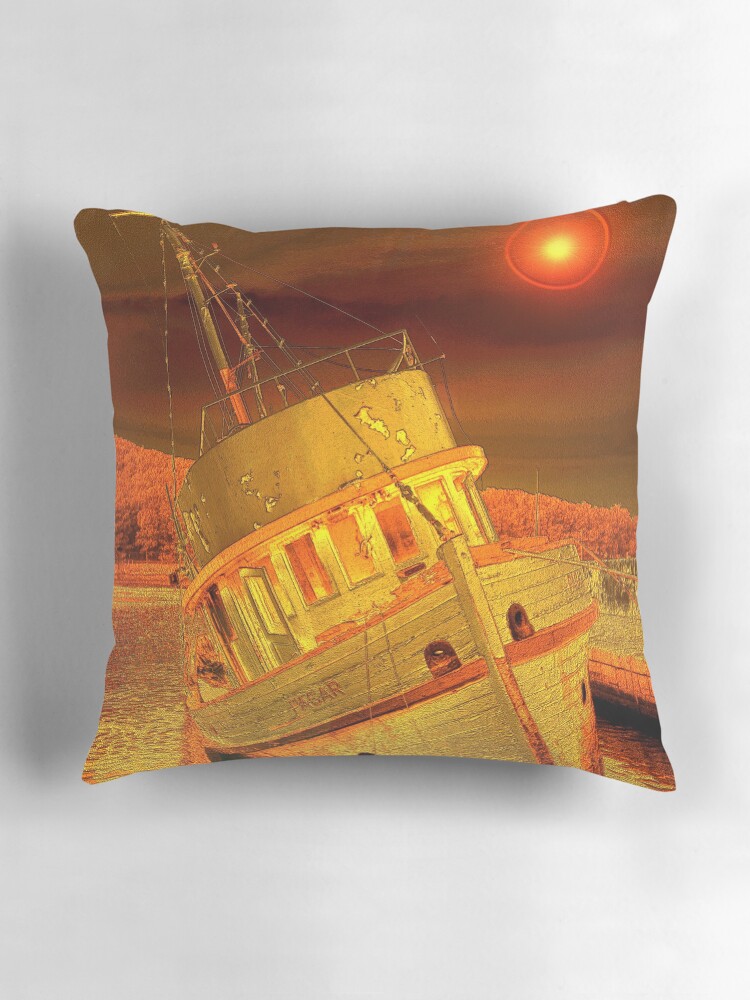 Thumbnail 3 of 4, Pillow, OLD BOAT designed and sold by TatianaMichaela.
