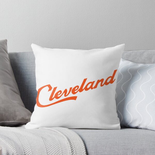 Aperçu de l'œuvre Cleveland Script Sticker (Cleveland Browns Orange) créée et vendue par KumquatColony.