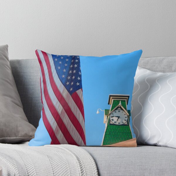Item preview, Patriotic Town Clock designed and sold by jaypwhite.
