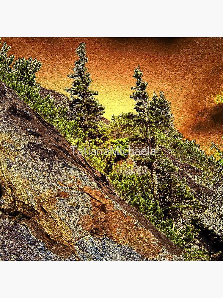 Thumbnail 4 of 4, Pillow, FANTASY IN THE MOUNTAINS designed and sold by TatianaMichaela.
