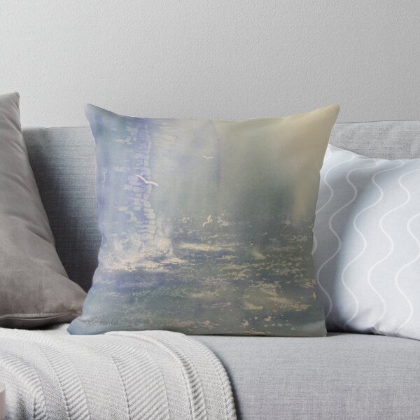 Stormy Waters Throw Pillow