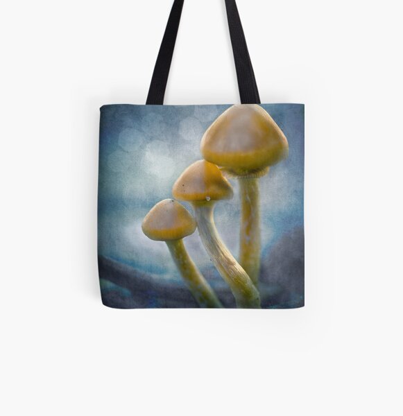 Magic Mushrooms All Over Print Tote Bag