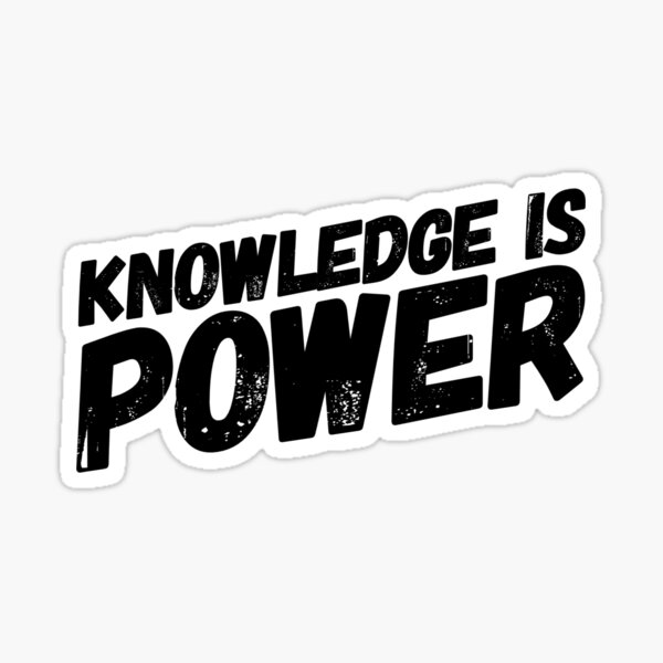 Item preview, Knowledge Is Power - Great For Motivation Mindful  designed and sold by TrendJunky.
