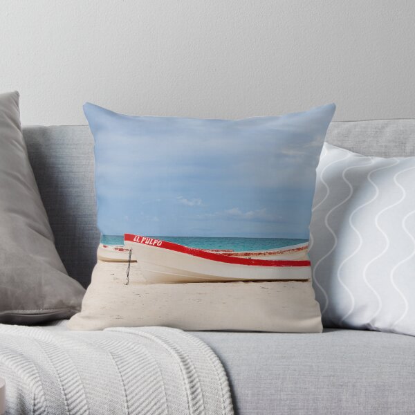The Beach Throw Pillow