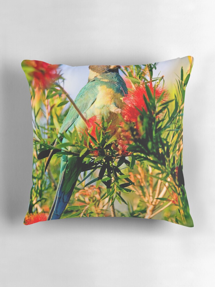 Thumbnail 3 of 4, Pillow, Port Lincoln Parrot designed and sold by RICHARDW.
