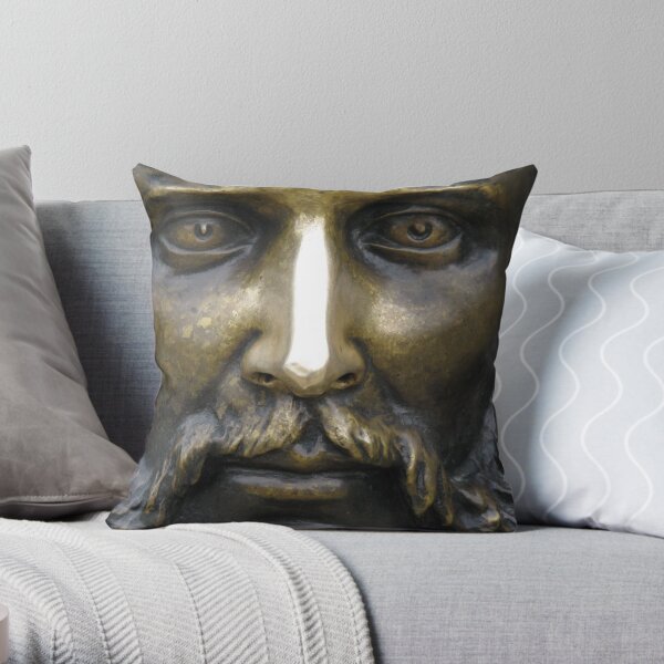 A Very Shiny Nose Throw Pillow