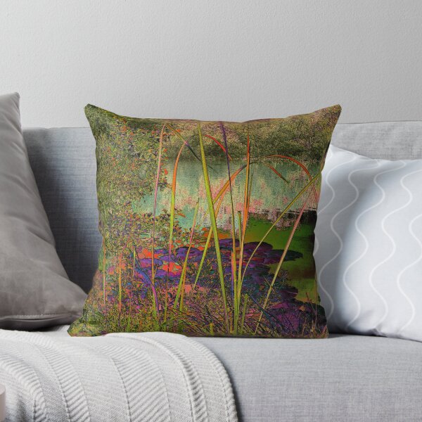 VIOLET LAKE Throw Pillow