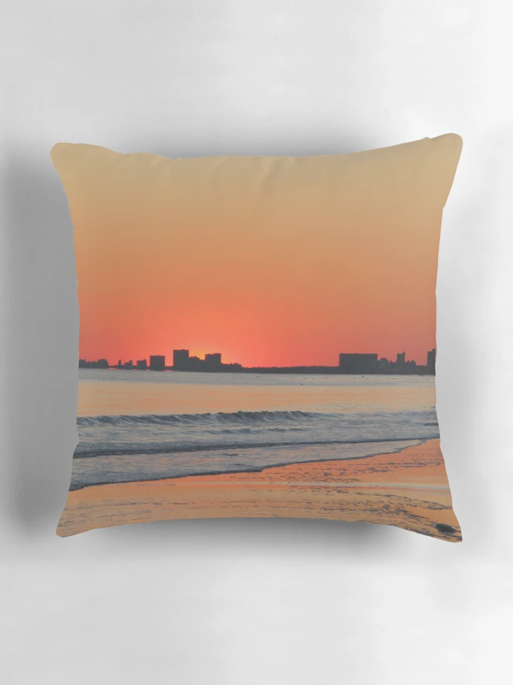 Thumbnail 3 of 4, Pillow, Winter Beach designed and sold by Ree Reid.