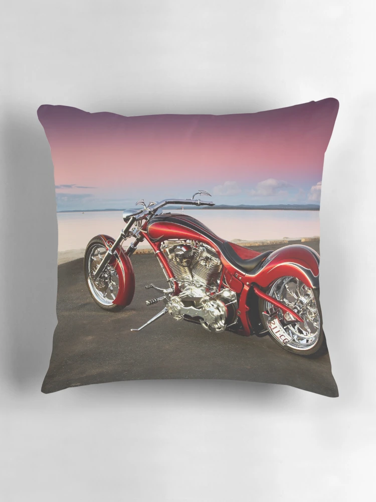 Thumbnail 3 of 4, Pillow, Custom Chopper designed and sold by Tony Rabbitte.