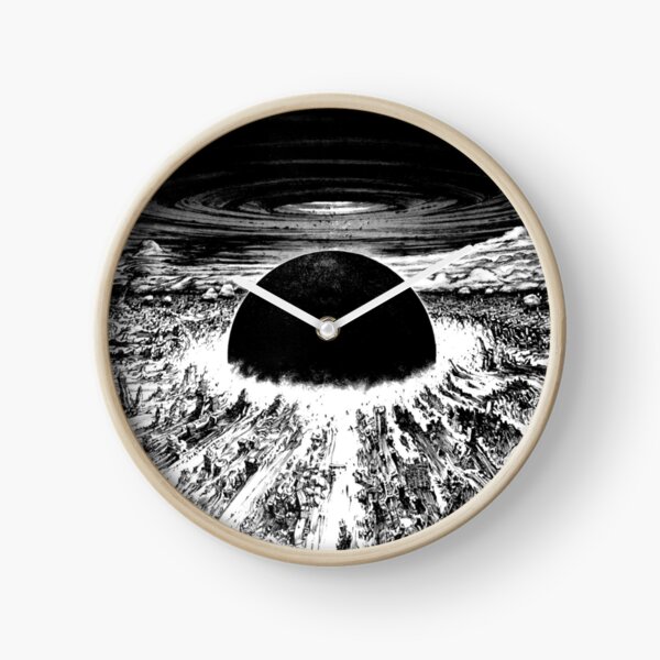 Akira cyberpunk city explosion Clock