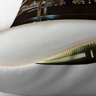 Alternate view of The view Throw Pillow