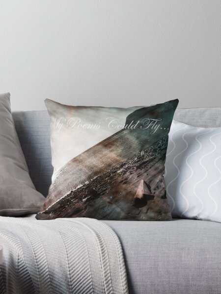 If my poems could fly (image) Throw Pillow