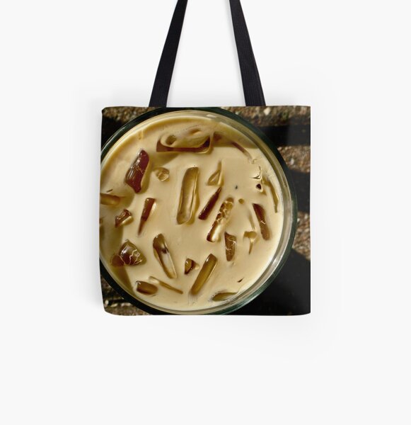 Iced Café Mocha All Over Print Tote Bag