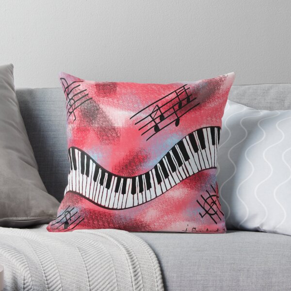 Music Moves Me Throw Pillow