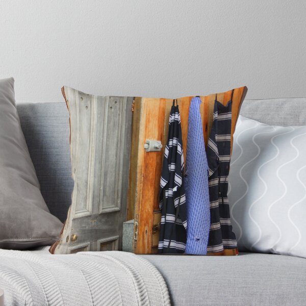Kitchen Door, Fleur's Throw Pillow