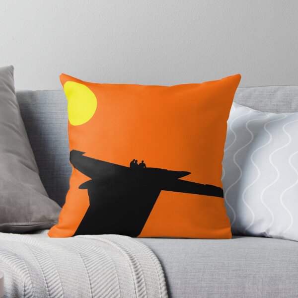 Blue Angels in Silhouette Throw Pillow