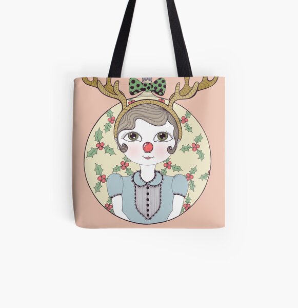 Waiting for Santa All Over Print Tote Bag