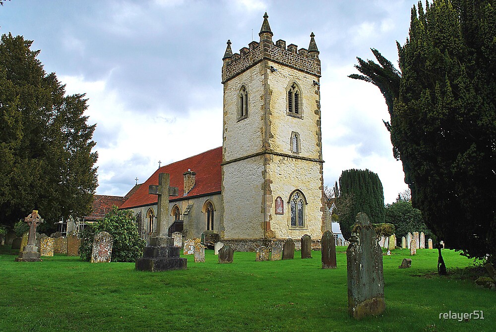 "Headley Parish church, Hampshire uk" by relayer51 Redbubble