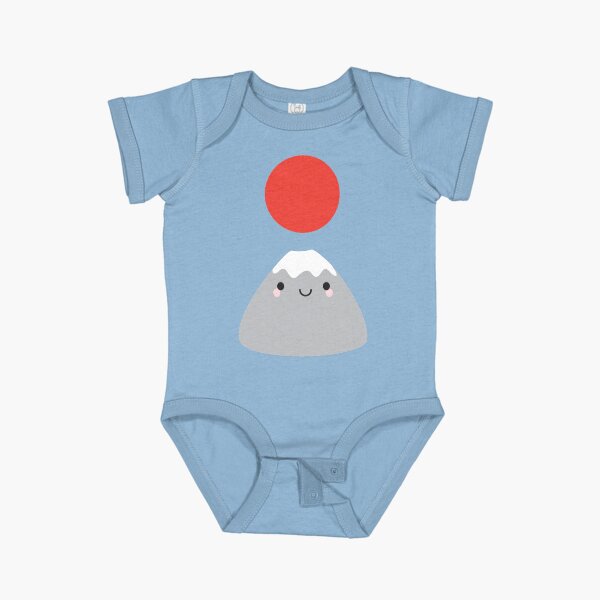 Kawaii Mt Fuji San Short Sleeve Baby One-Piece