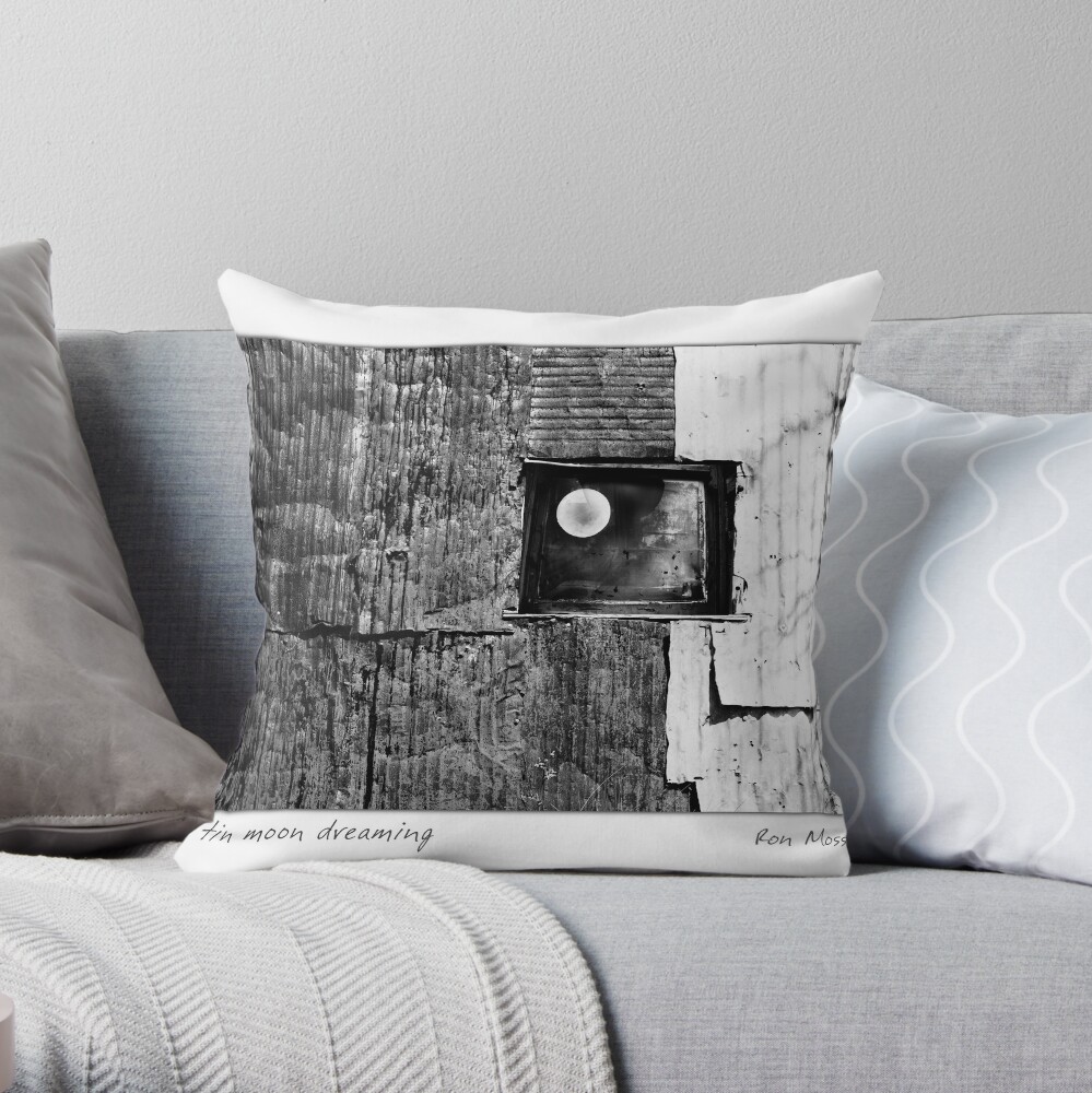 Tin Moon Dreaming Throw Pillow