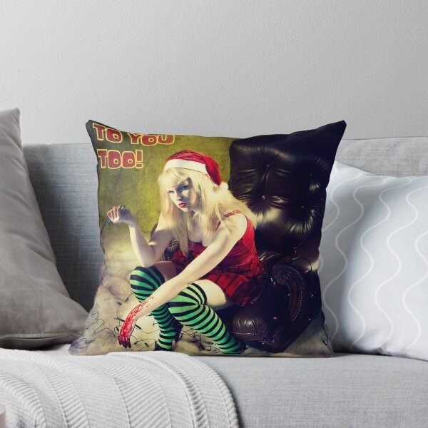 I hate Christmas, no.1 Throw Pillow