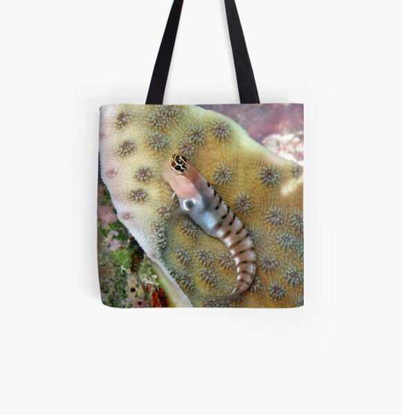 Tiger Blenny All Over Print Tote Bag